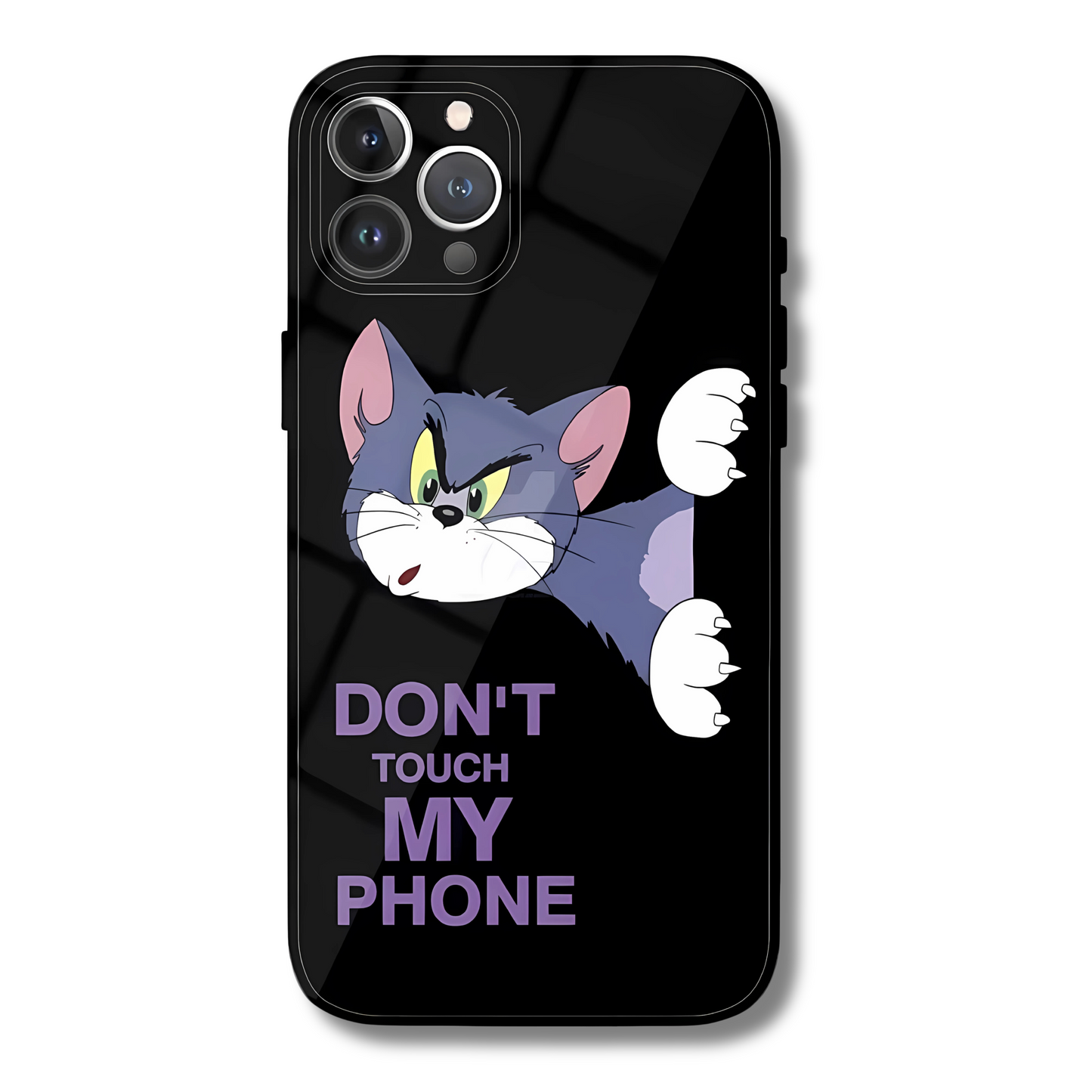 Tom Don’t Touch Warning Metal Glass Phone Cover