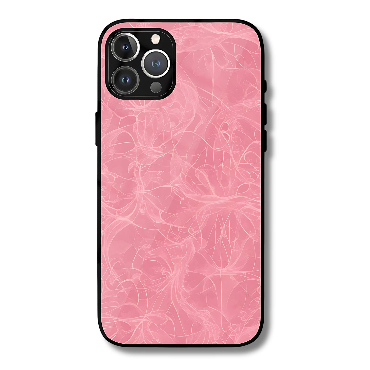 Whispering Petals Metal Glass Phone Cover