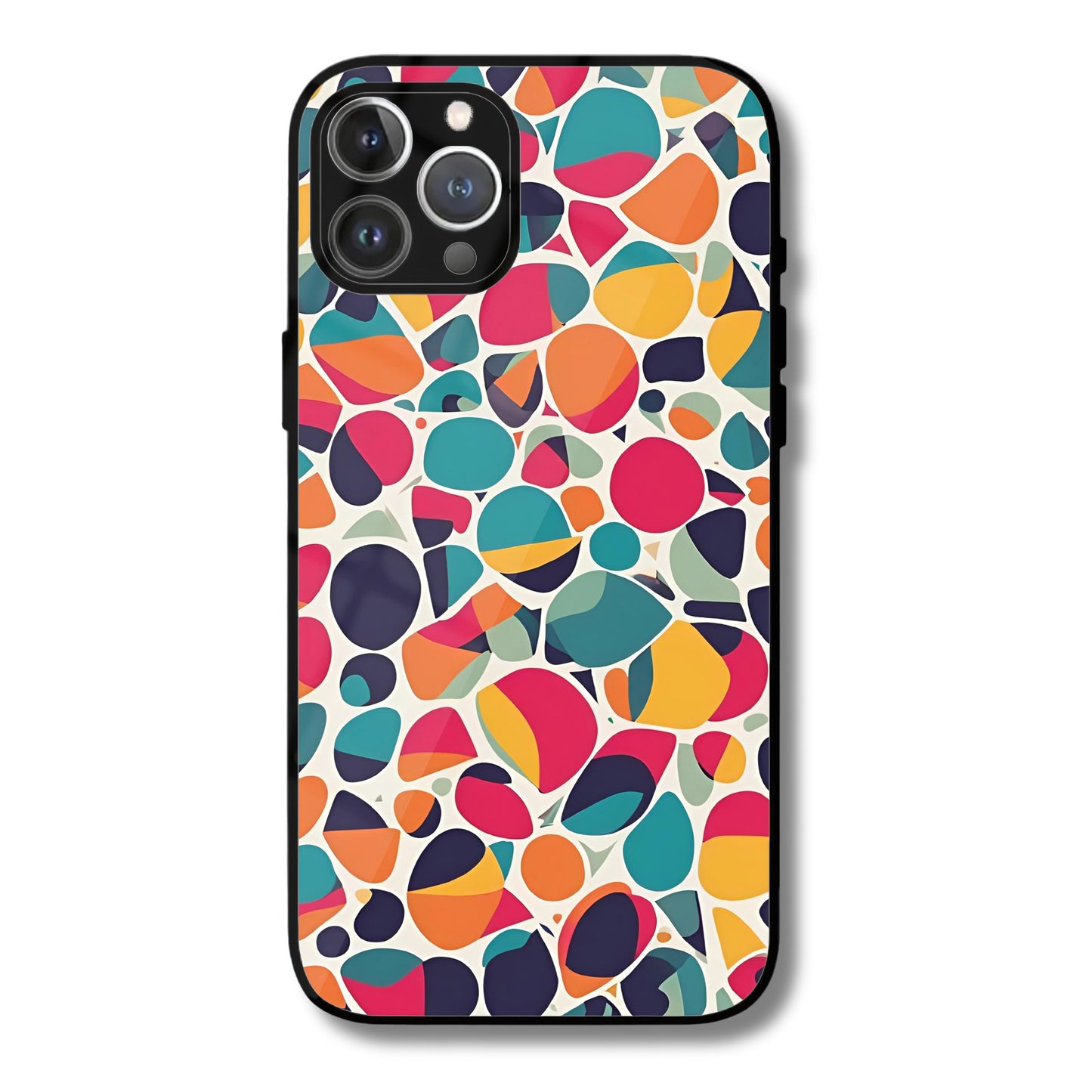 Pop Mosaic Metal Glass Phone Cover