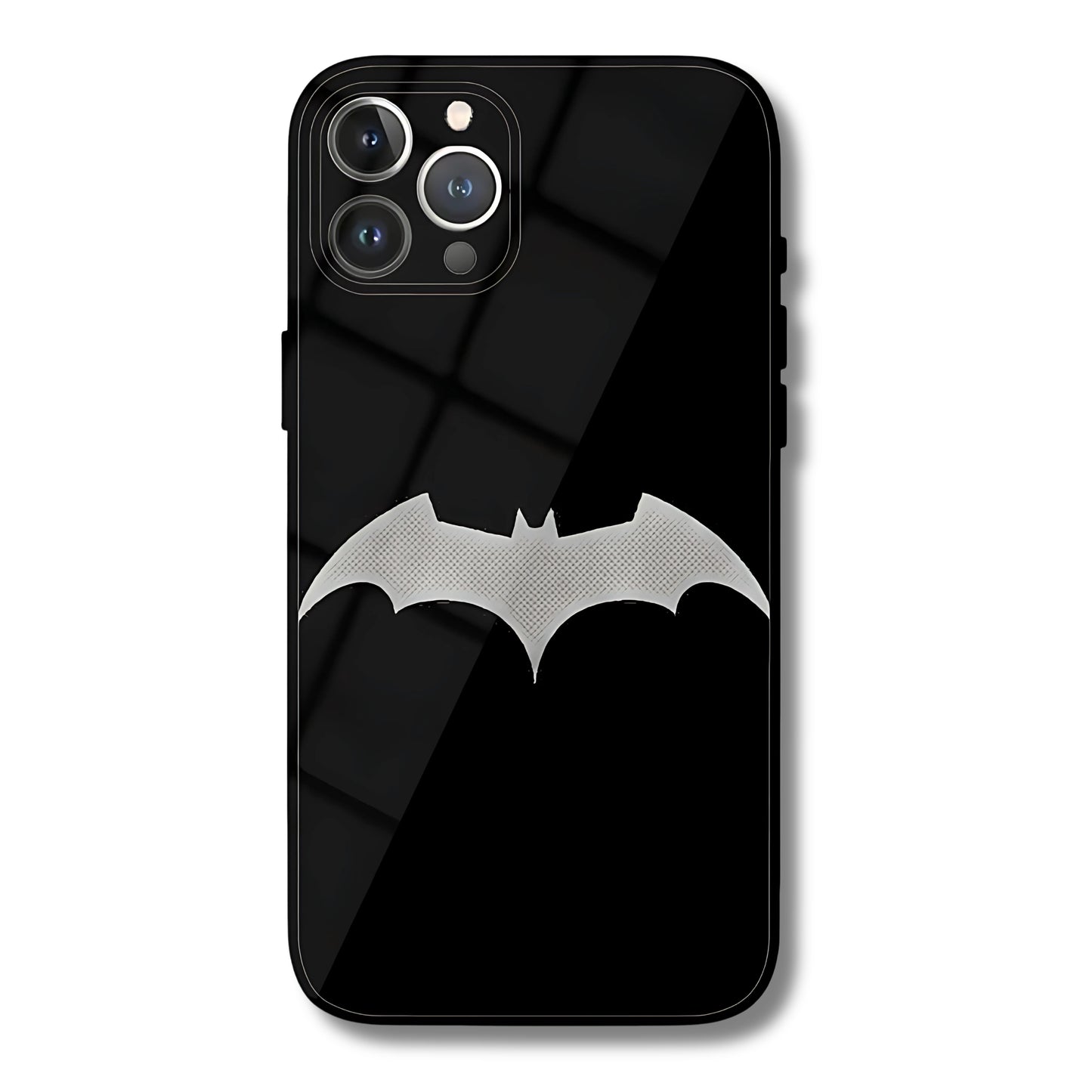 Bat Signal Metal Glass Phone Cover