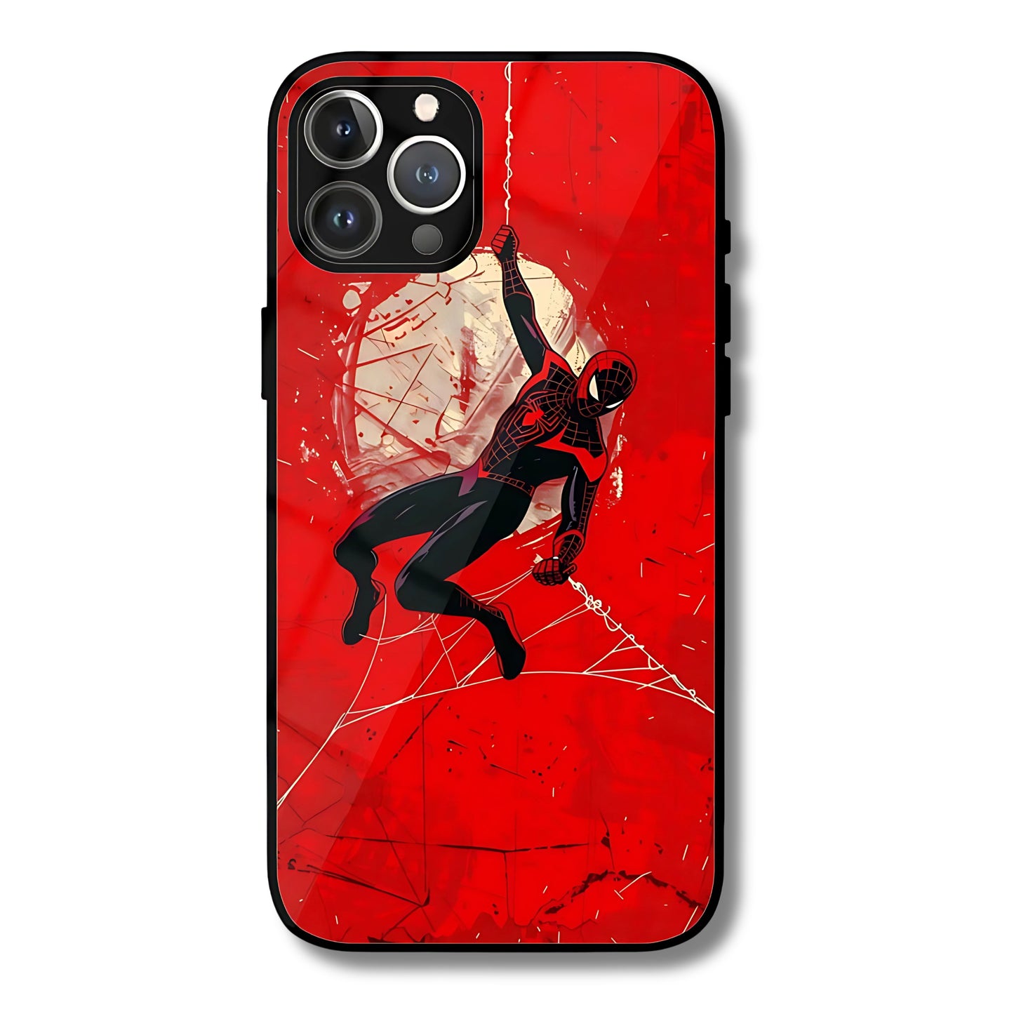 Spidey Swing Metal Glass Phone Cover