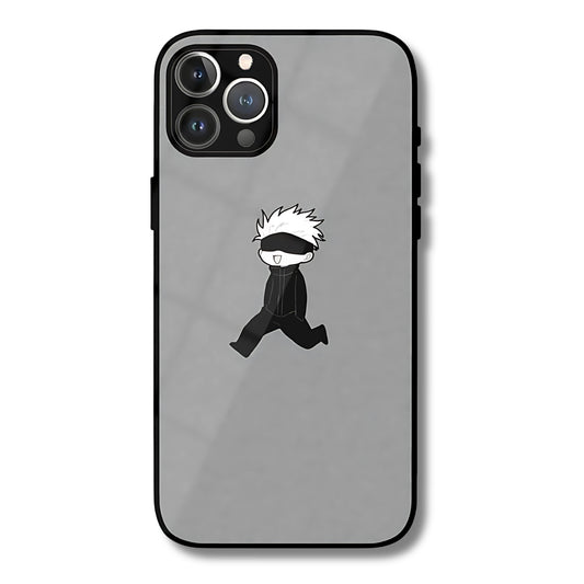 Dark Ninja Walk Metal Glass Phone Cover