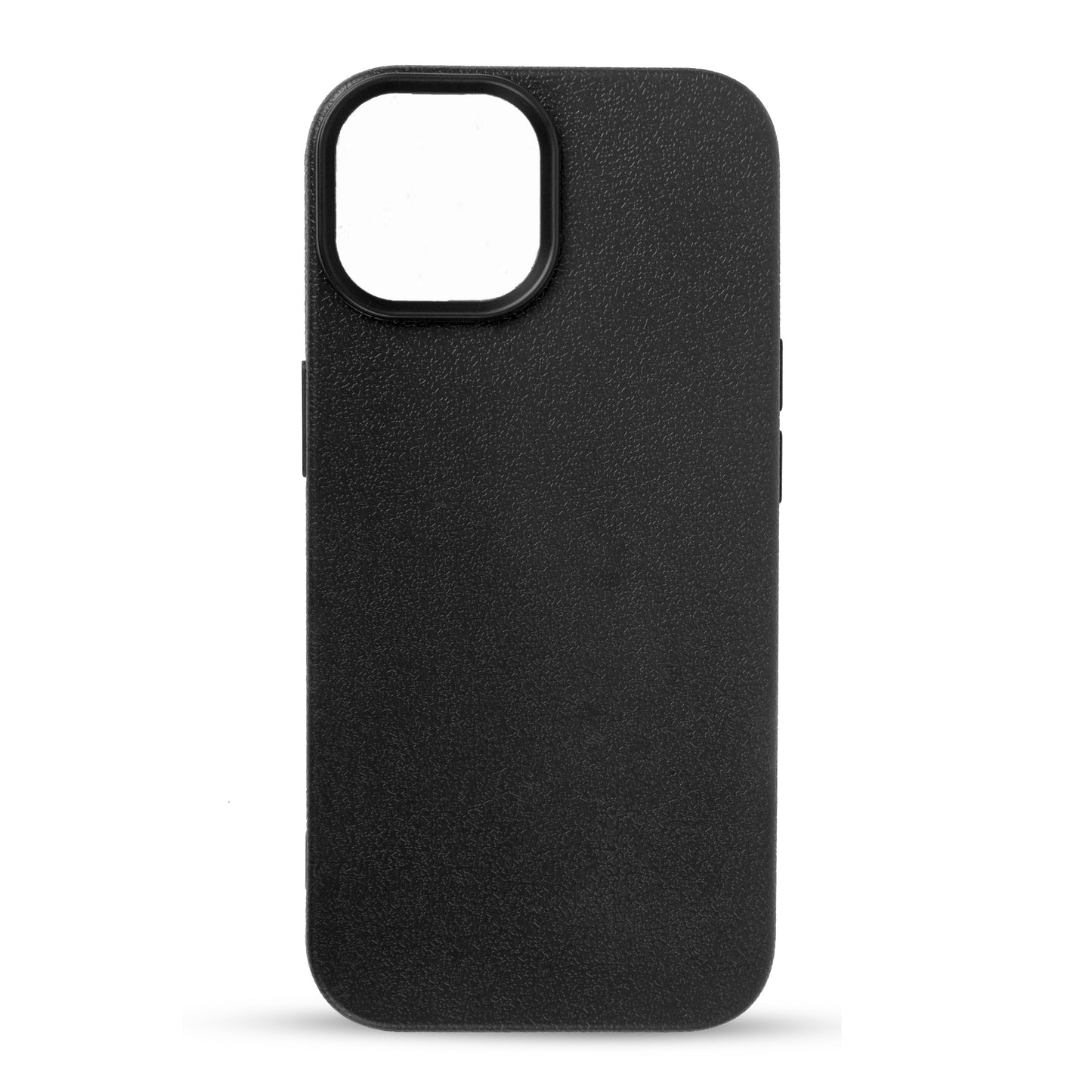 Black Plain Silicon Phone Cover