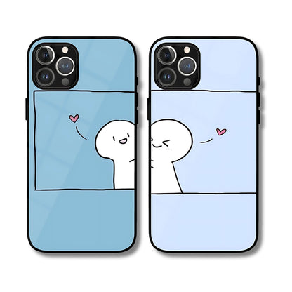 Kiss Doodle Matching Phone Covers