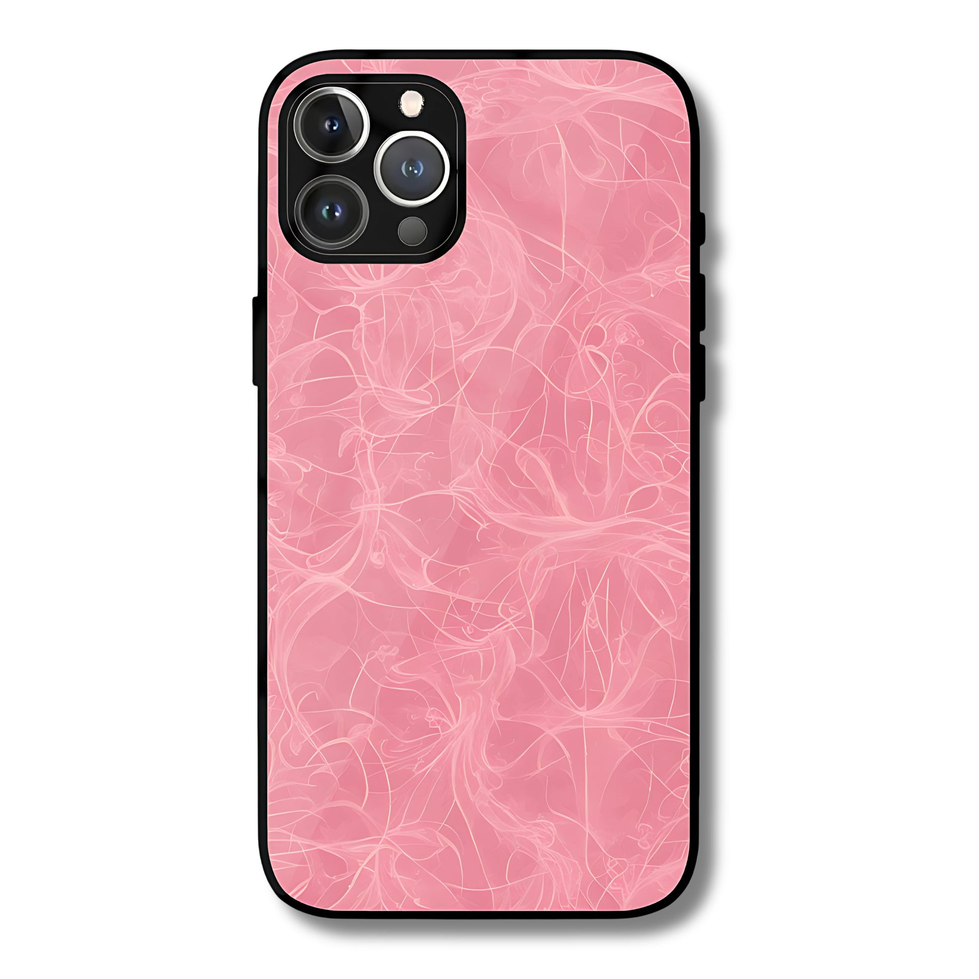 Whispering Petals Metal Glass Phone Cover