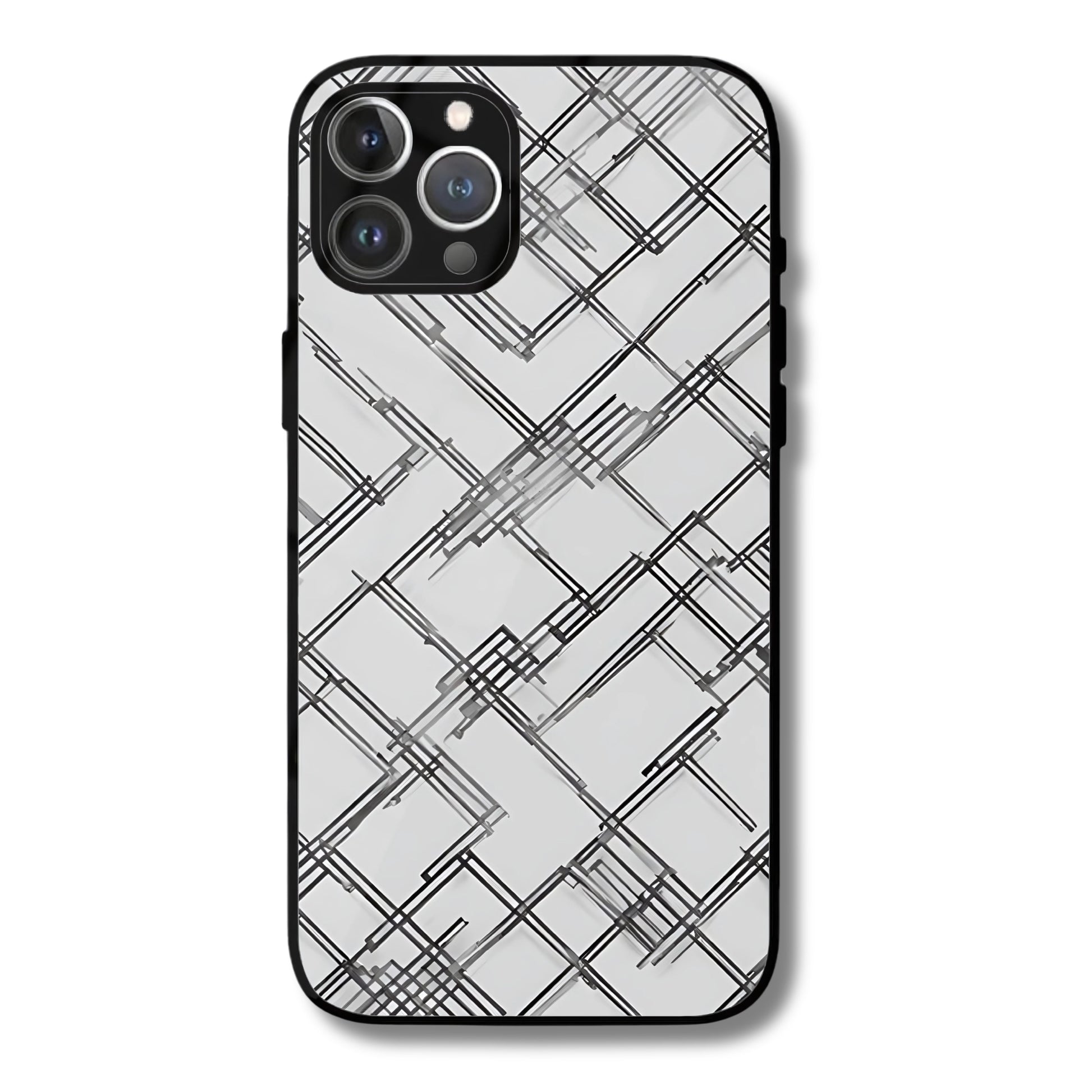 Gridline Harmony Metal Glass Phone Cover