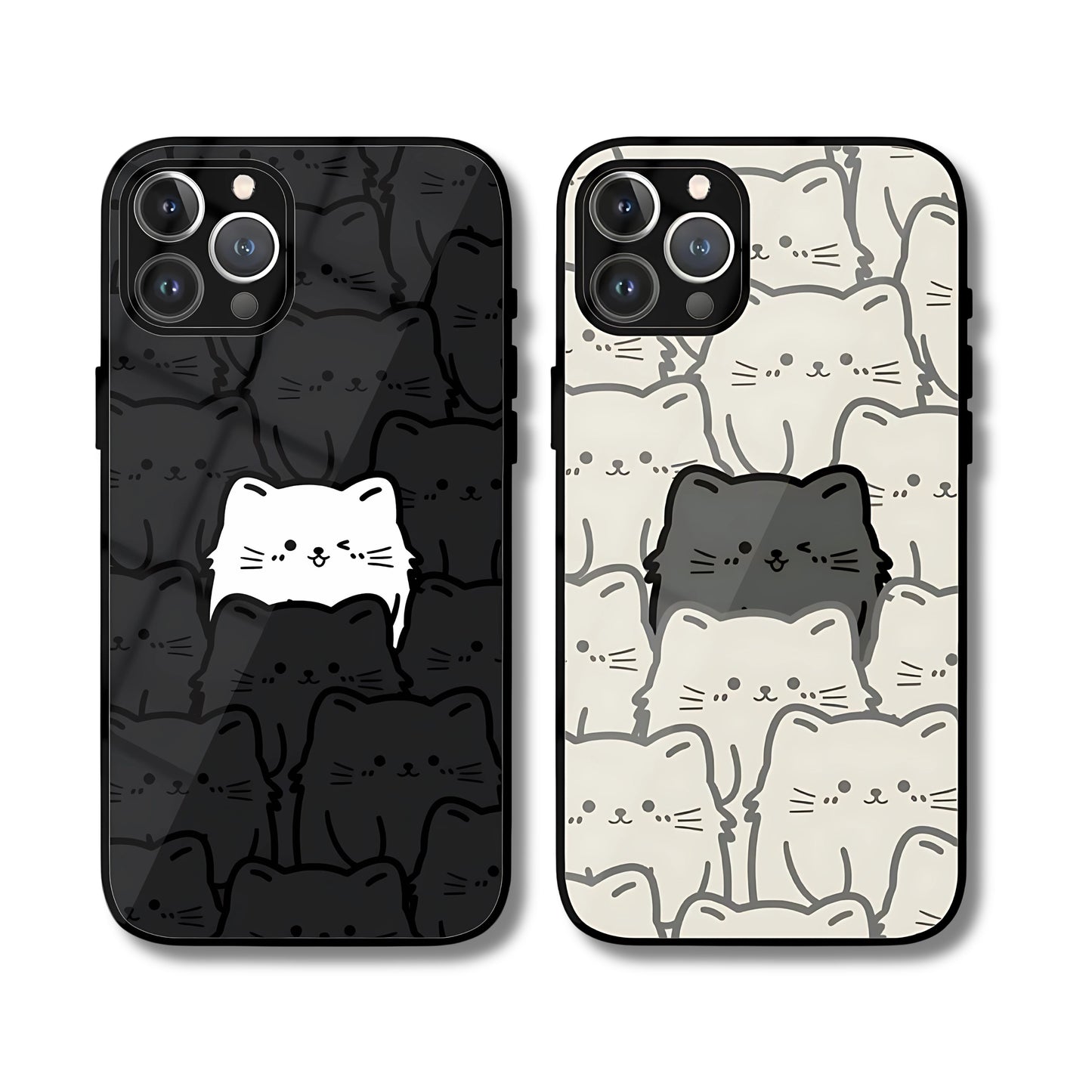 Cat Stack Matching Phone Covers