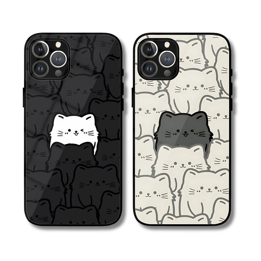 Cat Stack Matching Phone Covers