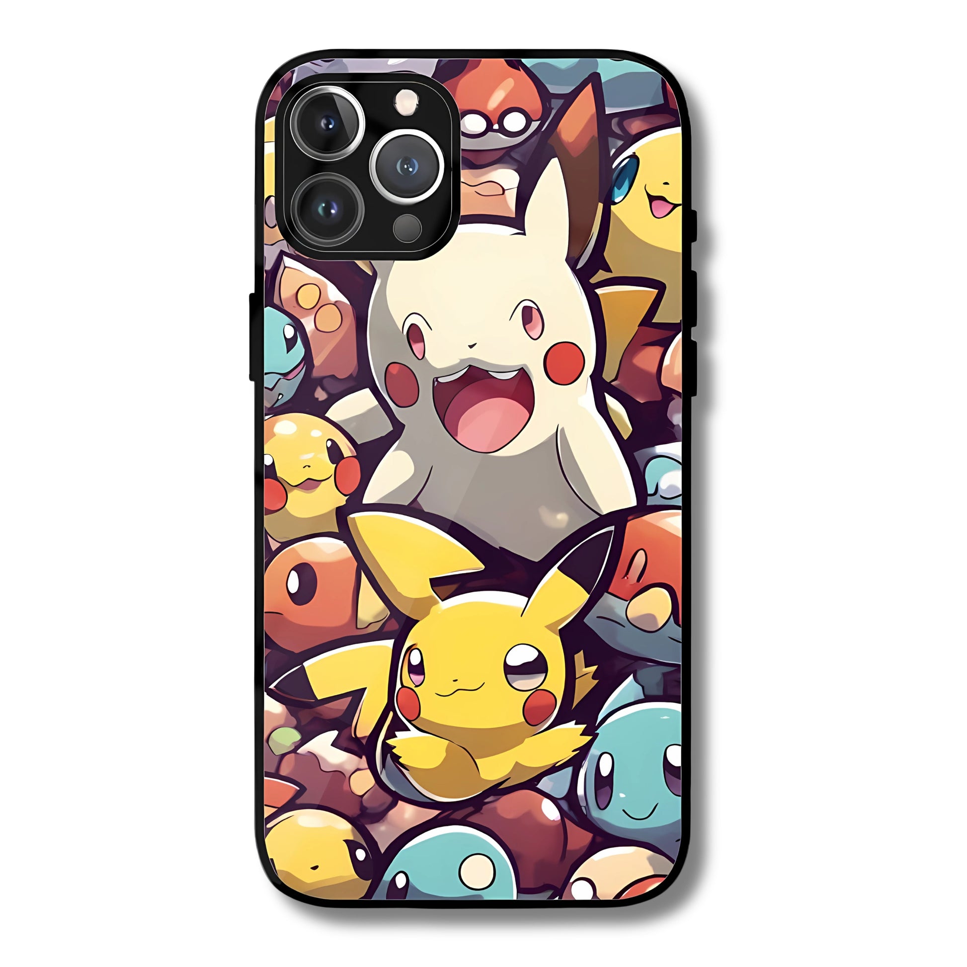 Pokemon Bunch Metal Glass Phone Cover