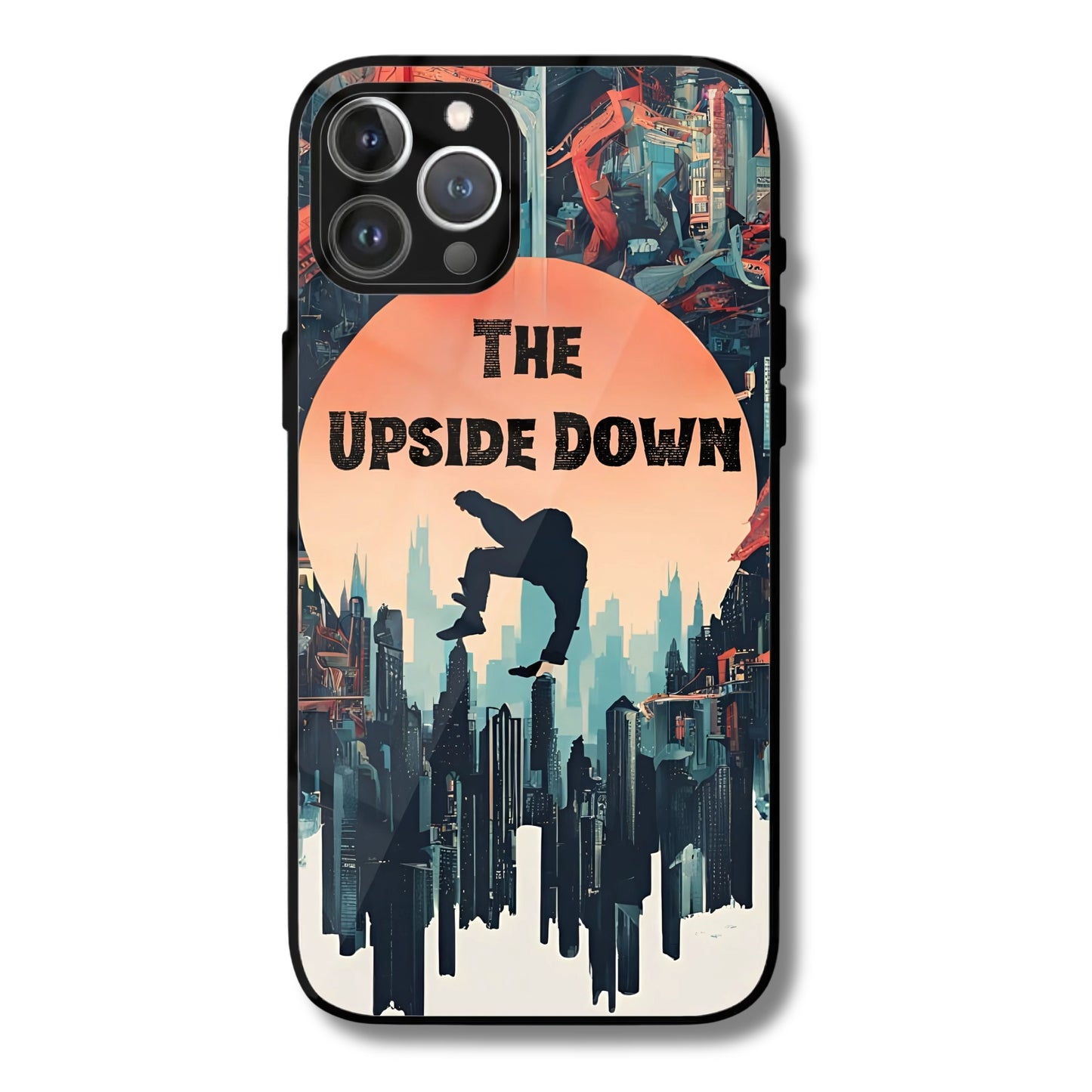 The Upside Down Metal Glass Phone Cover