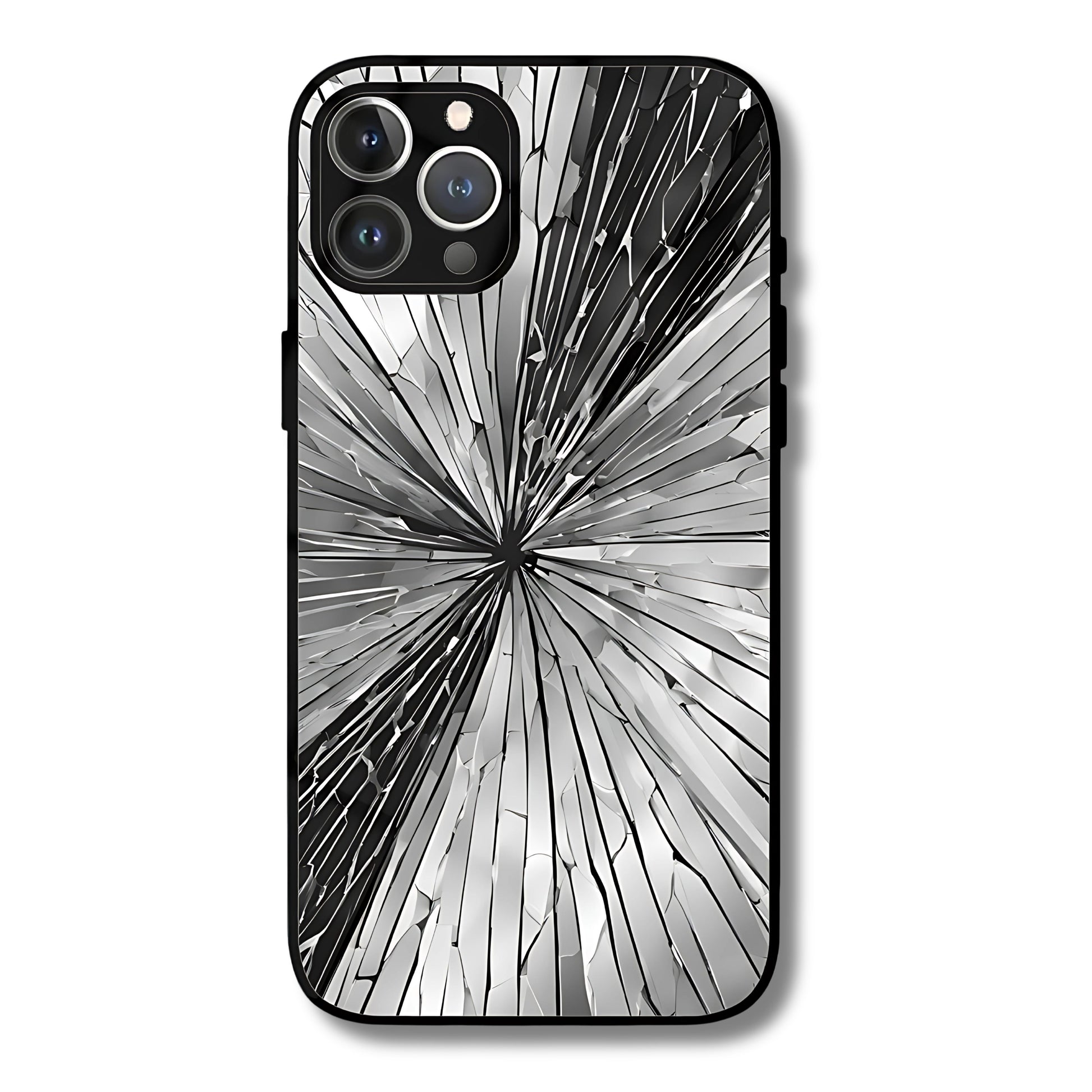 Shattered Galaxy Metal Glass Phone Cover