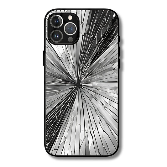 Shattered Galaxy Metal Glass Phone Cover