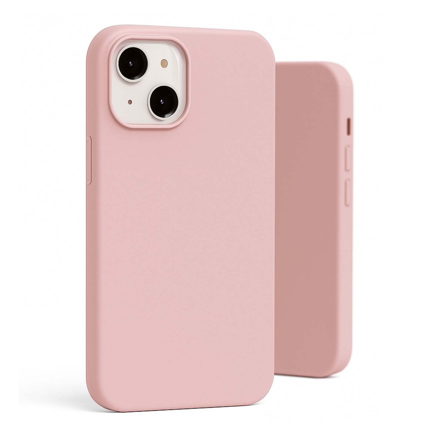 Pink Plain Silicon Phone Cover