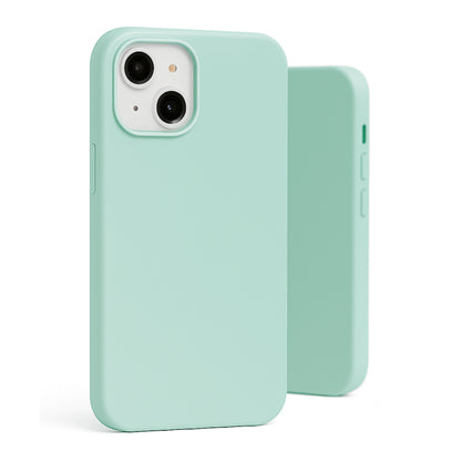 Blue Plain Silicon Phone Cover