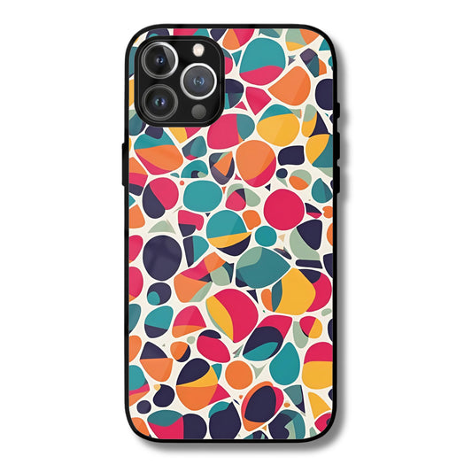 Pop Mosaic Metal Glass Phone Cover