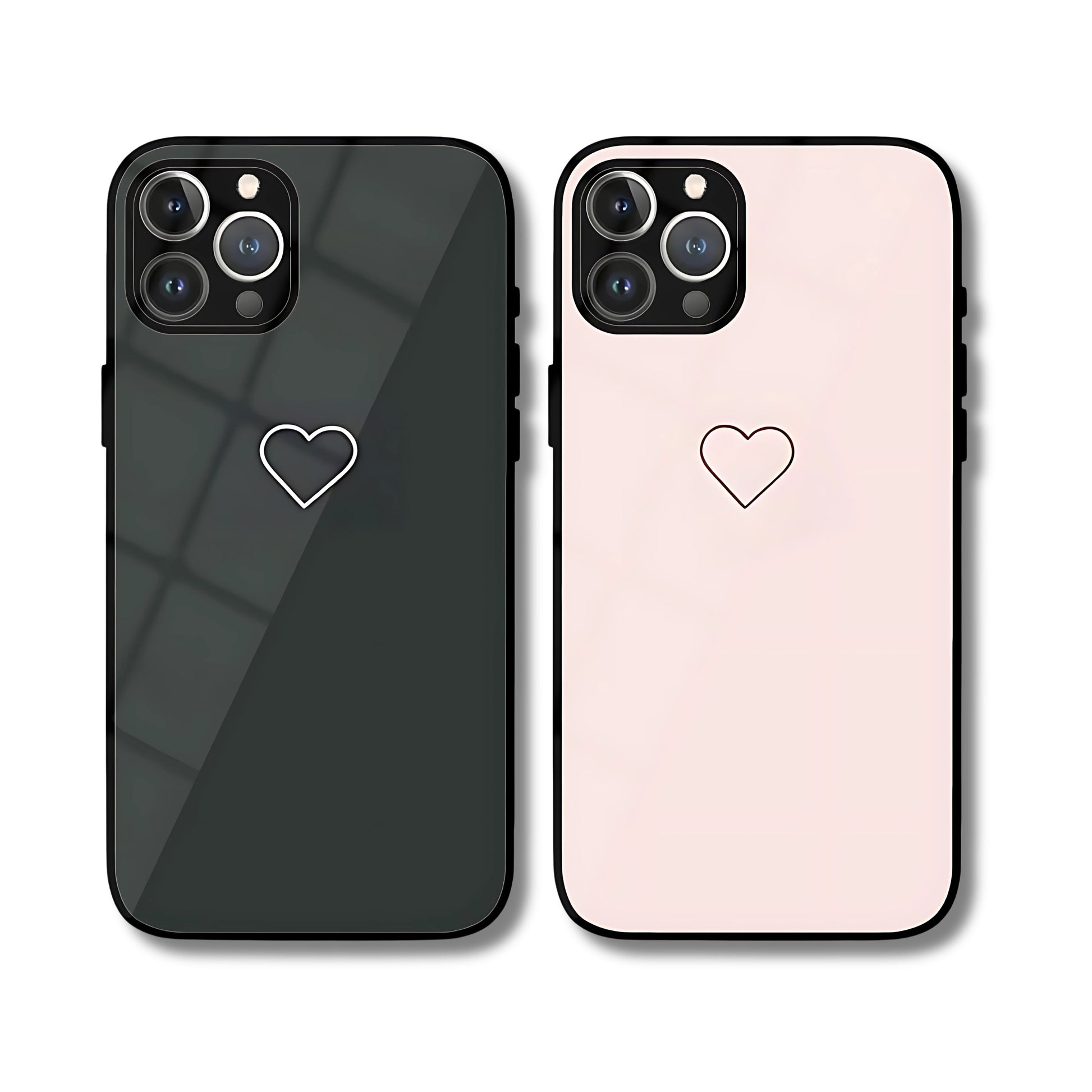 Minimal Heart Matching Phone Covers