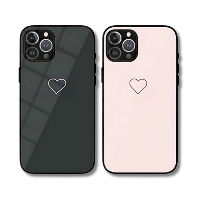 Minimal Heart Matching Phone Covers