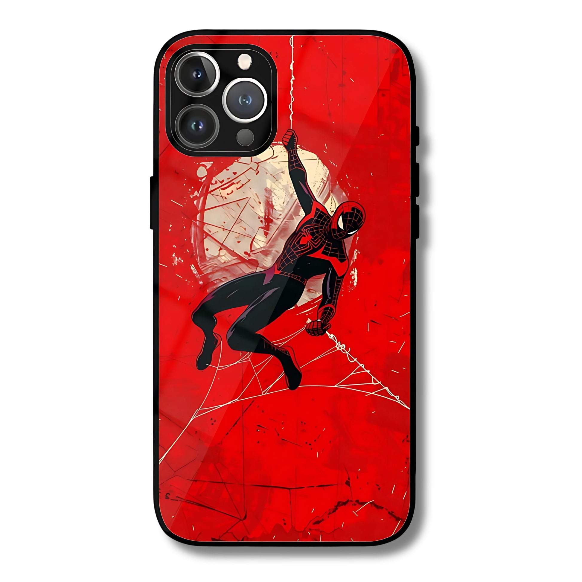 Spidey Swing Metal Glass Phone Cover