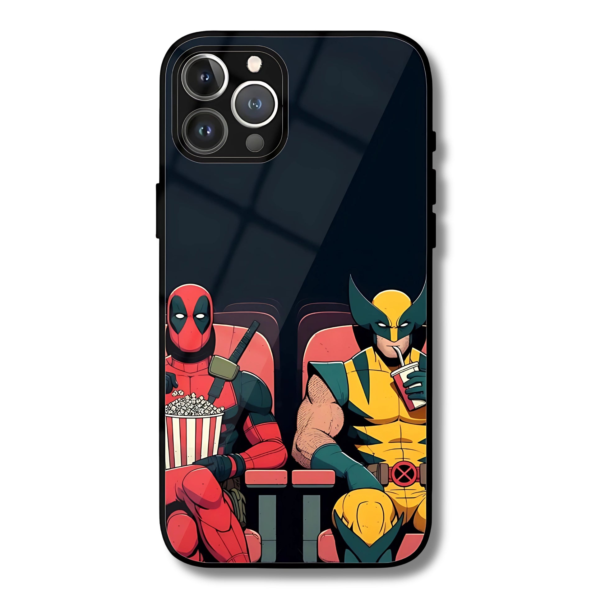 Comic Chill Metal Glass Phone Cover