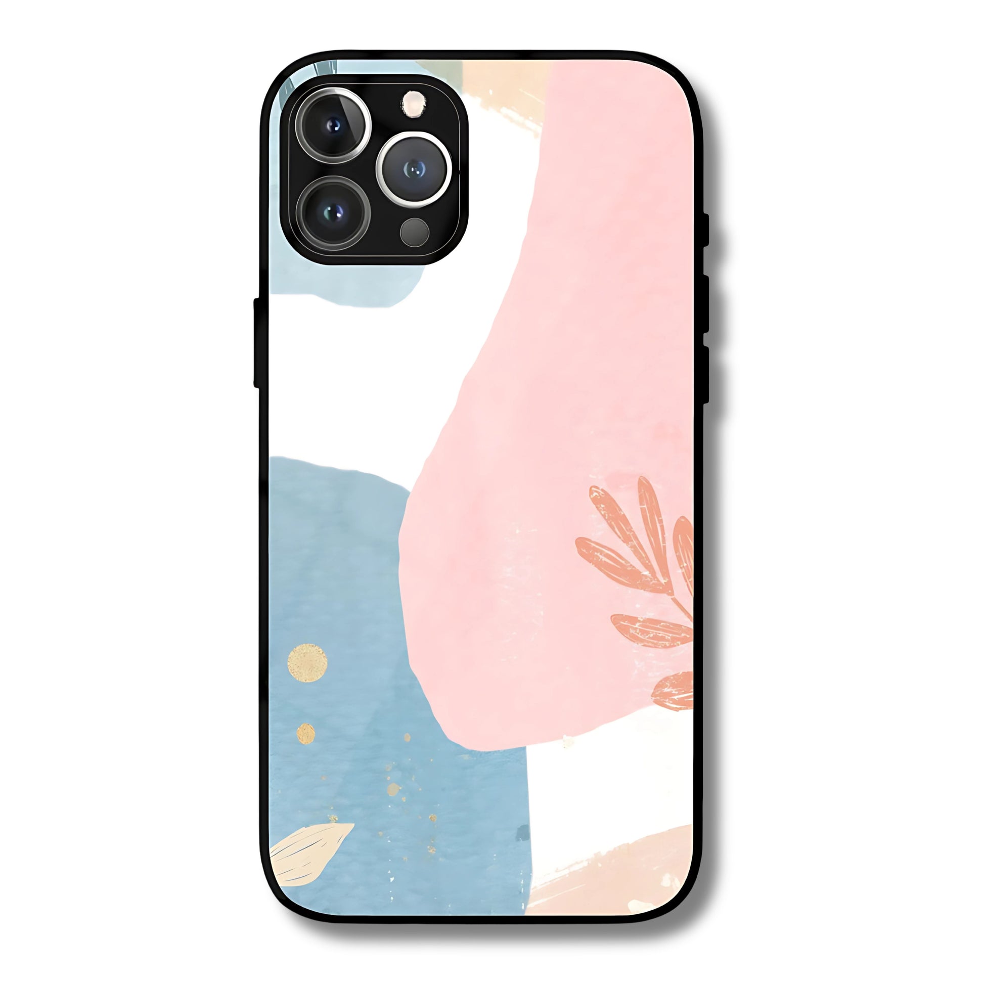 Blush Garden Metal Glass Phone Cover