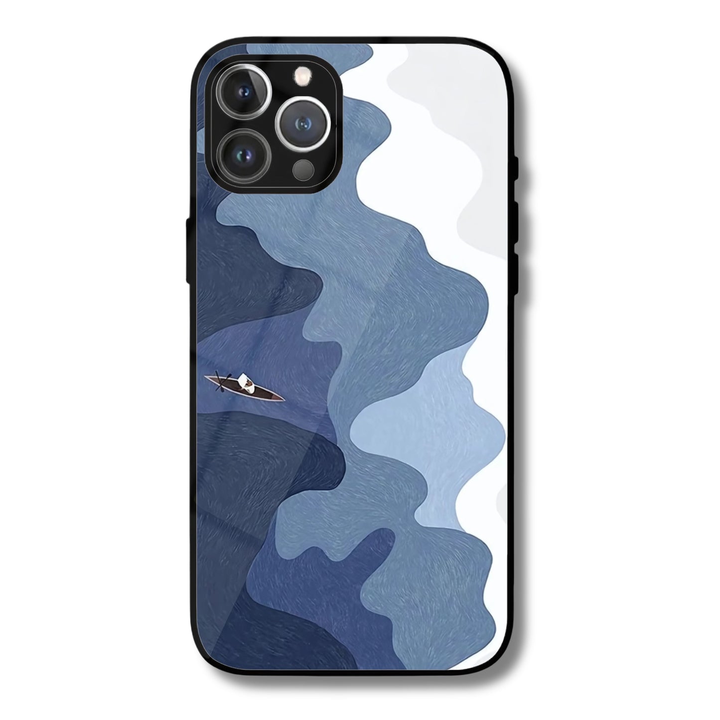 Ocean Drift Metal Glass Phone Cover