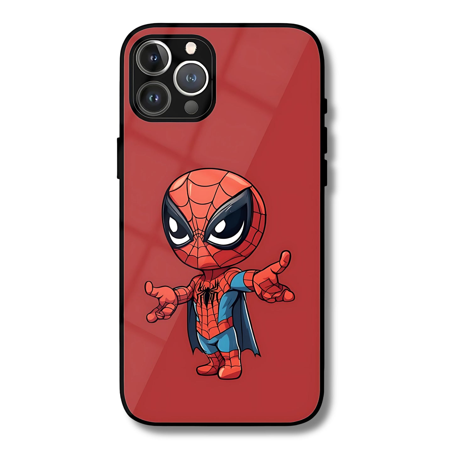 Baby Spider-Man Metal Glass Phone Cover