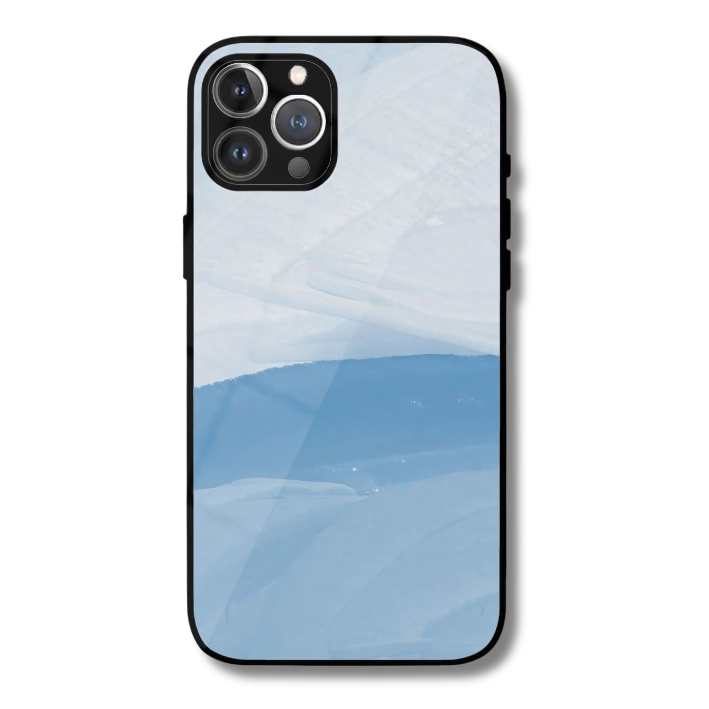 Skyline Strokes Metal Glass Phone Cover