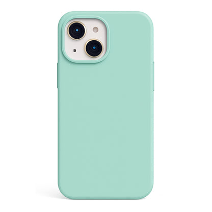 Blue Plain Silicon Phone Cover