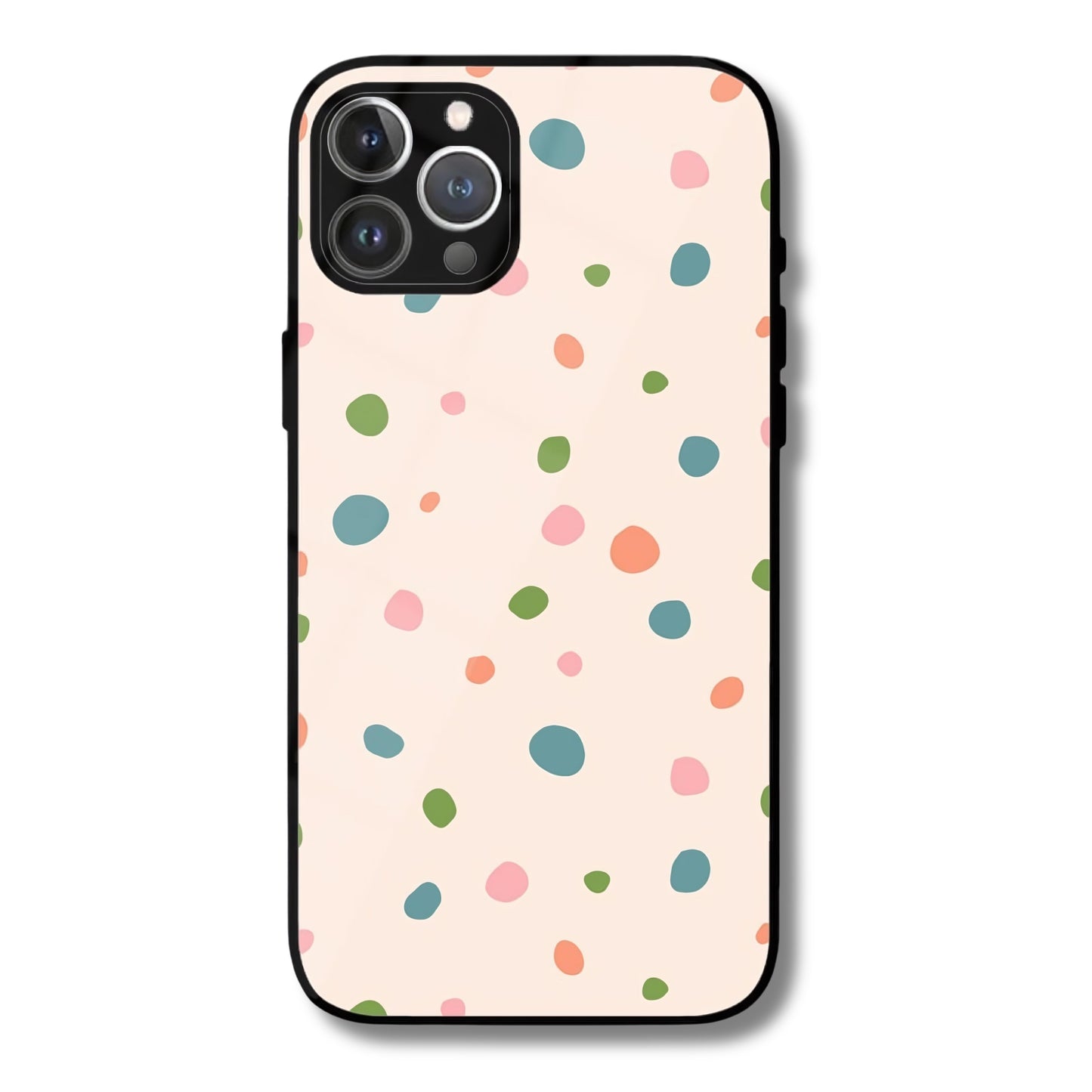 Pastel Confetti Metal Glass Phone Cover