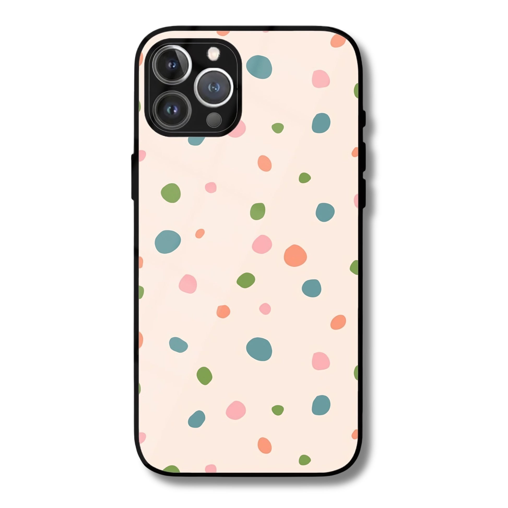 Pastel Confetti Metal Glass Phone Cover