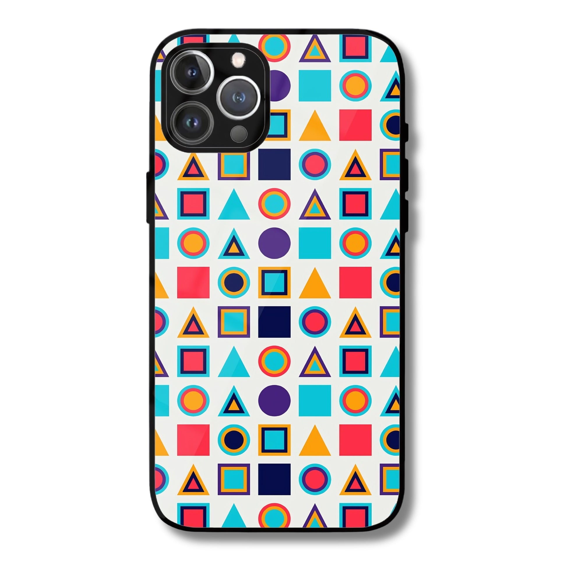 Playful Patterns Metal Glass Phone Cover