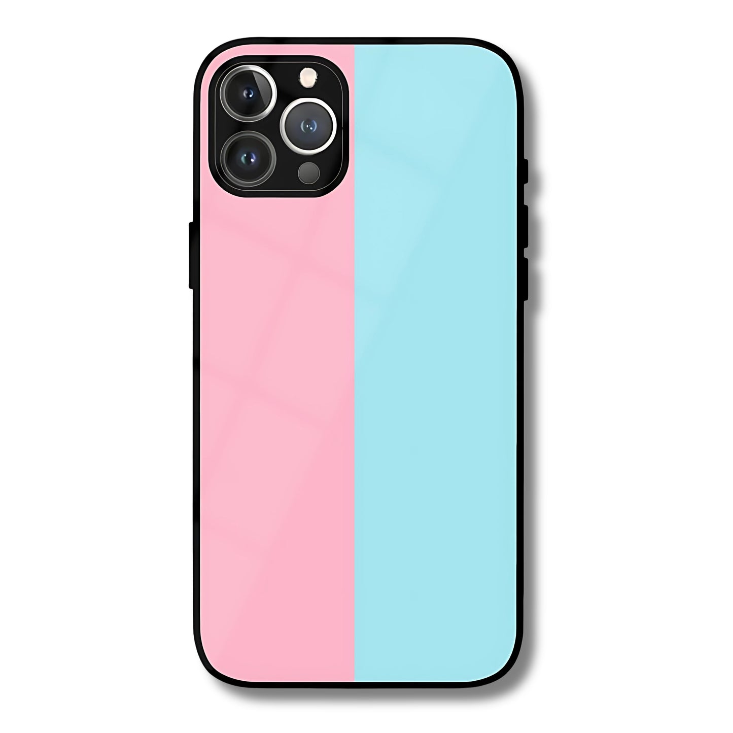 Pastel Harmony Metal Glass Phone Cover