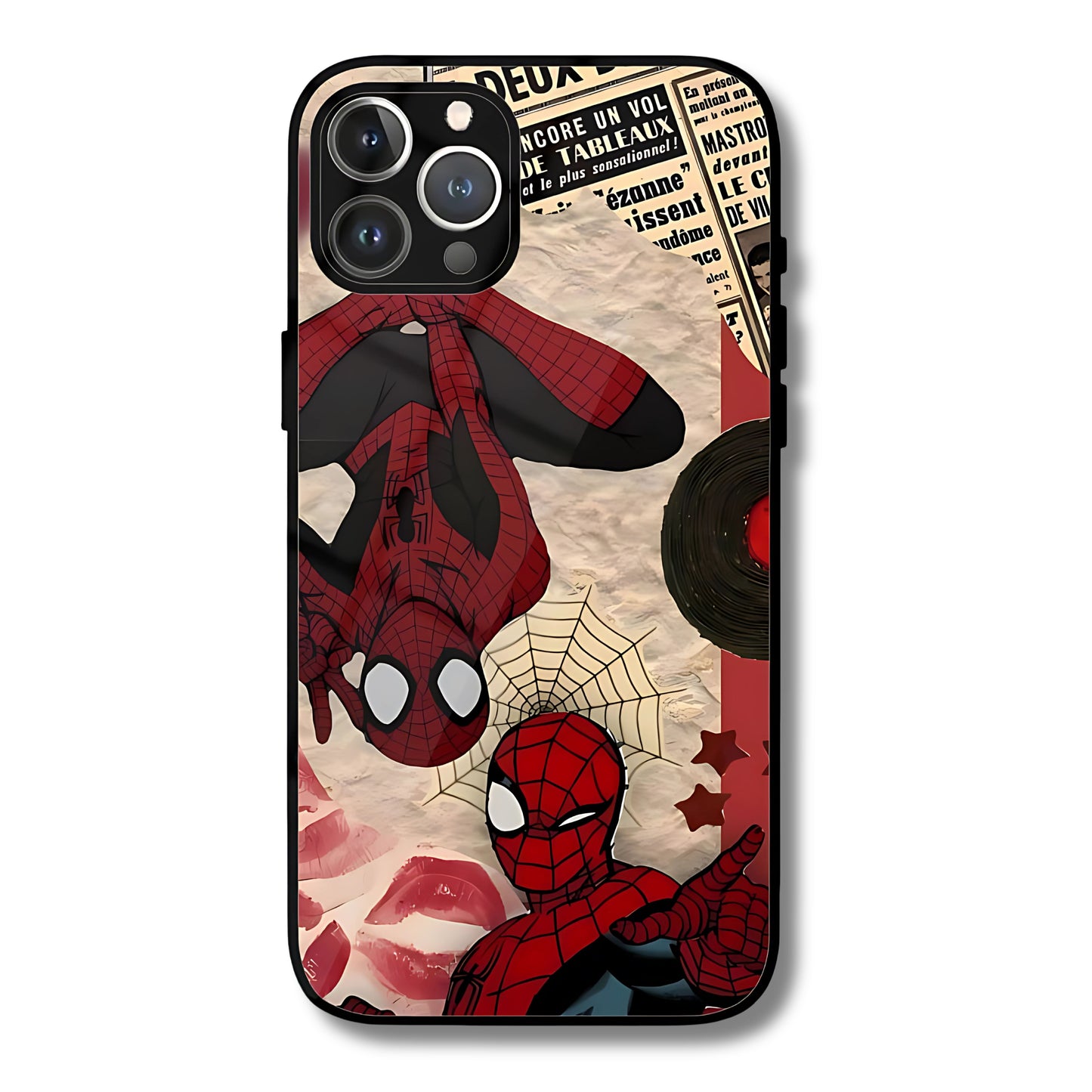 Webbed Spidey Chaos Metal Glass Phone Cover