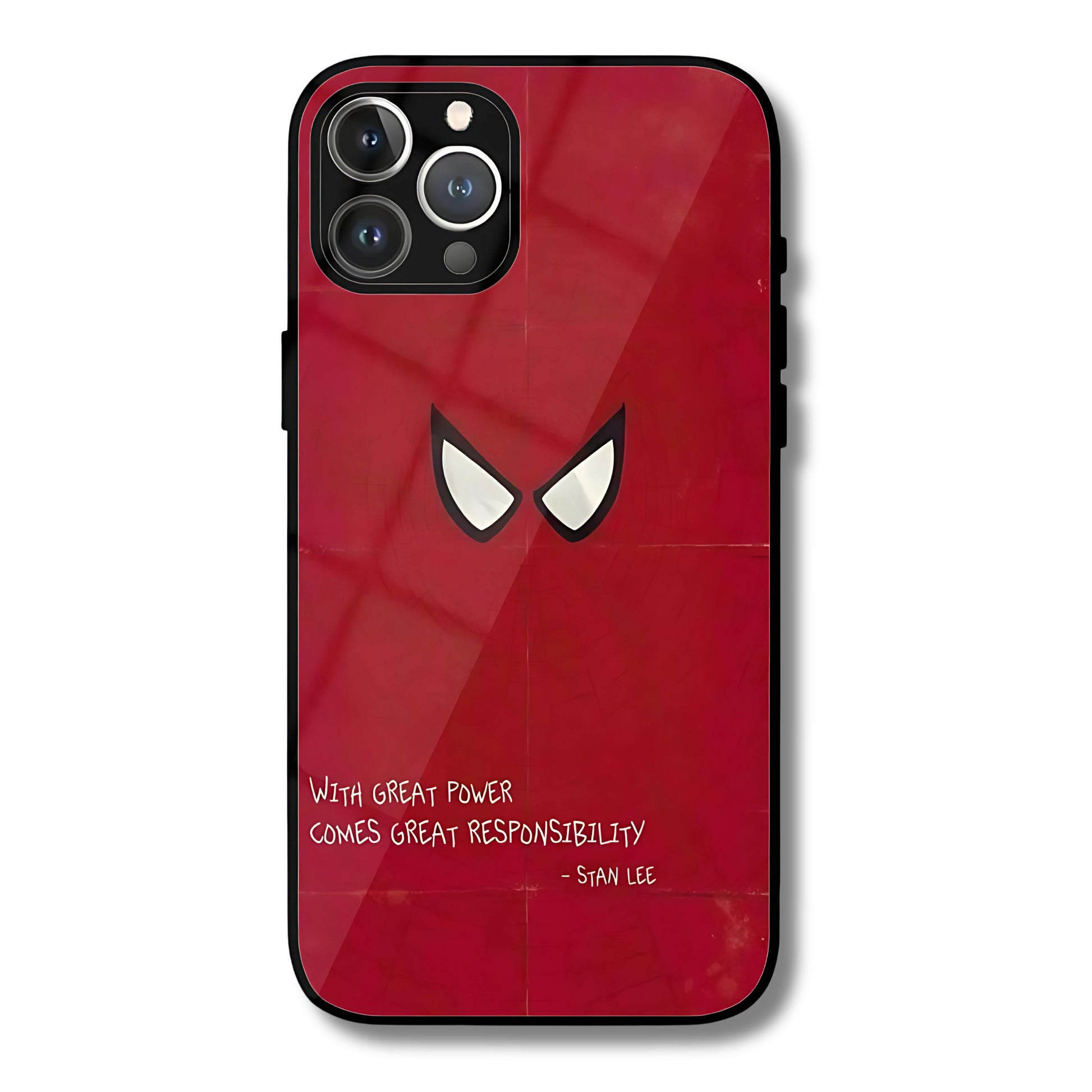 Minimal Spidey Metal Glass Phone Cover