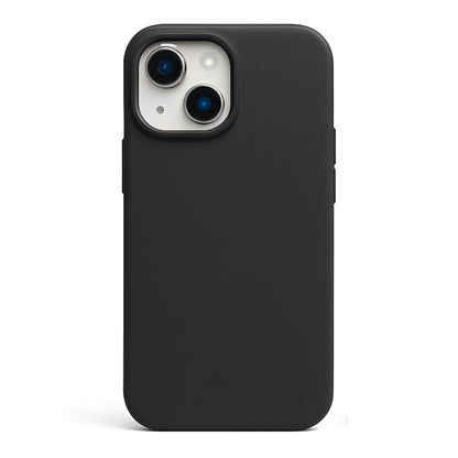 Black Plain Silicon Phone Cover